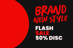 Elvsion Stright Bold Playful Handmade Display Font Product Image 3