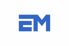 EM logo design vector template Product Image 1