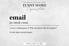 Funny Office Definition Wall Art, Office Decor SVG, PNG. Product Image 1