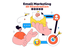 10 Email Marketing Illustration Product Image 1