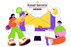 10 Email Service Illustration Product Image 1