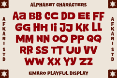 Emaro - Playful Display Font Product Image 10