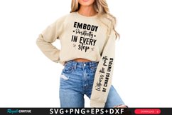 Embody Positivity In Every Sleeve SVG, Positive SVG Design Product Image 1