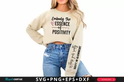 Embody The Essence Of Sleeve SVG, Positive SVG Design Product Image 1