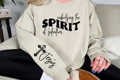 Embodying the spirit of salvation Sleeve SVG Design Product Image 2