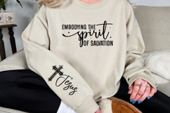 Embodying the spirit of salvation Sleeve SVG Design Product Image 2