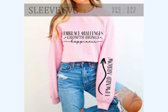 Embrace challenges growth brings happiness Sleeve SVG Product Image 1
