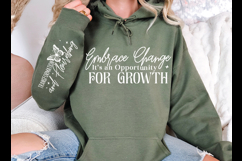 Embrace Change Its an Opportunity Sleeve SVG Design Product Image 3
