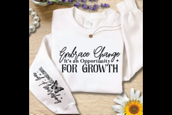 Embrace Change Its an Opportunity Sleeve SVG Design Product Image 2