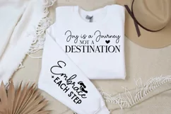 Joy Is A Journey Not Sleeve SVG, Christian SVG Design Product Image 3