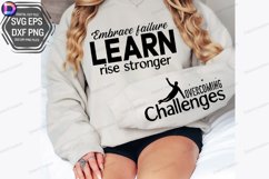 Embrace Failure Learn Rise Stronger Sleeve SVG Product Image 3