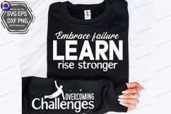 Embrace Failure Learn Rise Stronger Sleeve SVG Product Image 2