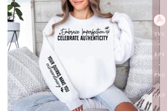 Embrace imperfection Sleeve SVG Product Image 1
