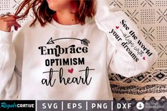 Embrace Optimism At Heart SVG, Sleeve SVG Design Product Image 3