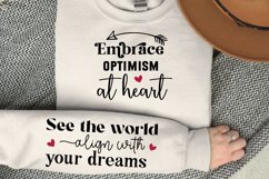 Embrace Optimism At Heart SVG, Sleeve SVG Design Product Image 1