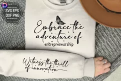 Embrace the adventure of entrepreneurship Sleeve SVG Product Image 1
