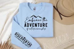 Embrace the adventure of entrepreneurship Sleeve SVG Product Image 2