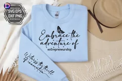 Embrace the adventure of entrepreneurship Sleeve SVG Product Image 2