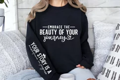 Embrace the beauty of your journey Sleeve SVG Product Image 2