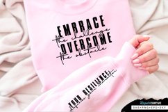 Embrace The Challenge Sleeve SVG, Inspirational SVG Design Product Image 2
