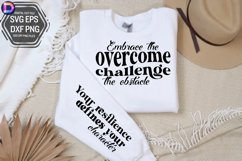 Embrace the challenge overcome Sleeve SVG Product Image 3