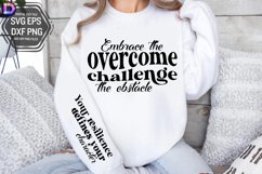 Embrace the challenge overcome Sleeve SVG Product Image 2