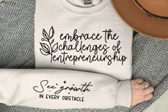 Embrace the challenges of entrepreneurship Sleeve SVG Product Image 1