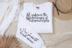 Embrace the challenges of entrepreneurship Sleeve SVG Product Image 3