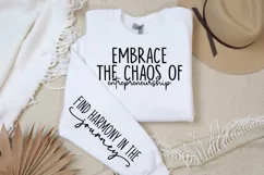 Embrace the chaos of entrepreneurship Sleeve SVG Product Image 3