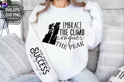 Embrace the climb Sleeve SVG, Motivational Sleeve SVG Product Image 3