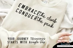 Embrace The Climb Sleeve SVG, Motivational SVG Design Product Image 3