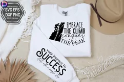 Embrace the climb Sleeve SVG, Motivational Sleeve SVG Product Image 2