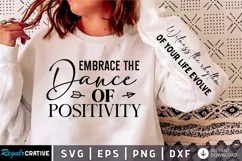 Embrace The Dance Of Positivity SVG, Sleeve SVG Design Product Image 2