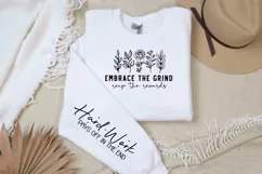 Embrace the grind reap the rewards Sleeve SVG Product Image 3