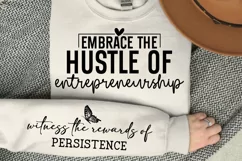 Embrace the hustle of entrepreneurship Sleeve SVG Product Image 1