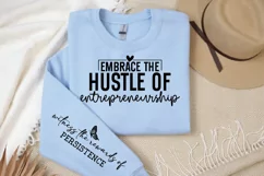 Embrace the hustle of entrepreneurship Sleeve SVG Product Image 3