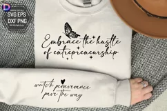 Embrace the hustle of entrepreneurship Sleeve SVG Product Image 1