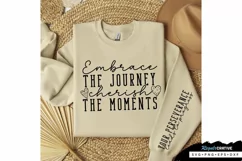 Embrace The Journey Sleeve SVG, Motivational SVG Design Product Image 3