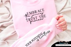Embrace The Journey Sleeve SVG, Inspirational SVG Design Product Image 2