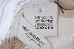 Embrace The Journey Sleeve SVG, Motivational SVG Design Product Image 2