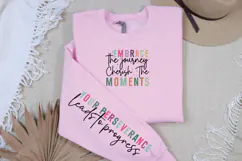 Embrace the journey cherish the moments Sleeve SVG Product Image 3