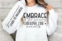 Embrace The Journey Sleeve SVG, Motivational SVG Design Product Image 2