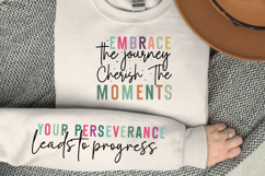 Embrace the journey cherish the moments Sleeve SVG Product Image 2