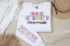 Embrace the journey of entrepreneurship Sleeve SVG Product Image 2
