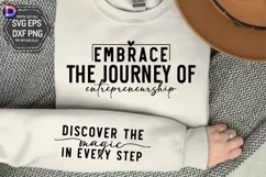 Embrace the journey of entrepreneurship Sleeve SVG Product Image 1