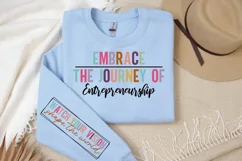 Embrace the journey of entrepreneurship Sleeve SVG Product Image 3