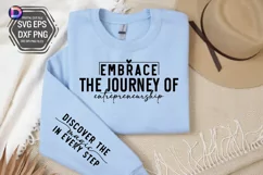 Embrace the journey of entrepreneurship Sleeve SVG Product Image 2