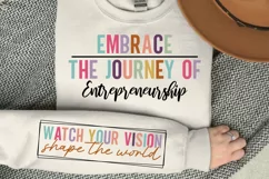 Embrace the journey of entrepreneurship Sleeve SVG Product Image 1