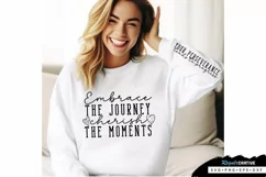 Embrace The Journey Sleeve SVG, Motivational SVG Design Product Image 2