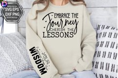 Embrace the journey Sleeve SVG, Motivational Sleeve SVG Product Image 2